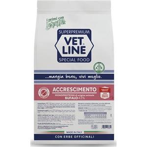 Vet Line Accrescimento Bufalo 12,5 kg - Mangime Monoproteico Completo per Cuccioli