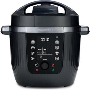 Instant Pot Pro - multicooker 10 in 1 da 5,7L, nero. Cuoce a pressione, cottura lenta, cuociriso, rosola, prepara yogurt, scalda, cuoce a vapore, sous vide, forno, funzione NutriBoost