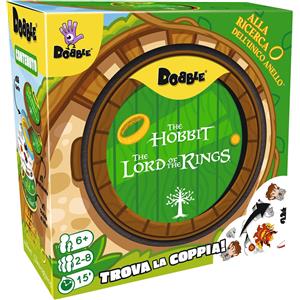 Asmodee Dobble Il Signore degli Anelli - Gioco di Carte Veloce per 2-8 Giocatori, 15 Minuti di Divertimento per Famiglie, A partire da 6 Anni