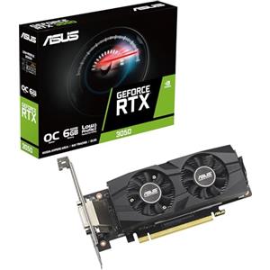 ASUS NVIDIA GeForce RTX 3050 LP BRK OC Edition Scheda Video 6 GB GDDR6, Multiprocessore Streaming NVIDIA Ampere, Resistenza alla Polvere IP5X, Auto-Extreme, GPU Tweak III, Nero, RTX3050-O6G-LP-BRK