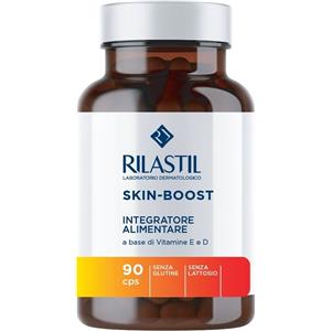 Rilastil Skin-Boost Integratore Antiossidante con Vitamine E e D - 90 Capsule per il Benessere della Pelle