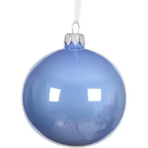 Pallina in Vetro Blu Sky Smaltata Ø 6 cm - Kaemingk Decorazione Natalizia