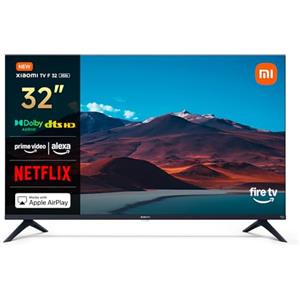 XIAOMI TV F 32, 32 pollici (81 cm), HD, Smart TV, Fire TV,Triple Tuner DVB-C/S/S2/T/T2, Dolby Audio, DTS Virtual:X, DTS-HD, Controllo Vocale Alexa, Compatibile con Apple AirPlay