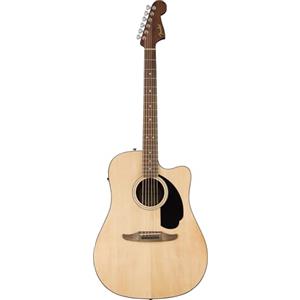 Fender Chitarra acustica Fender California Standard Redondo CE, tavola armonica in abete, battipenna nero, naturale