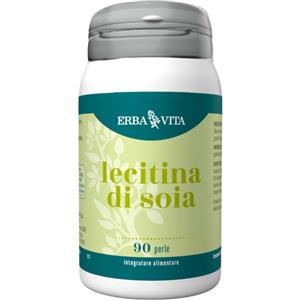 Erba Vita Lecitina di Soia 90 Perle - Integratore Alimentare per Controllo Colesterolo e Supporto Emulsionante