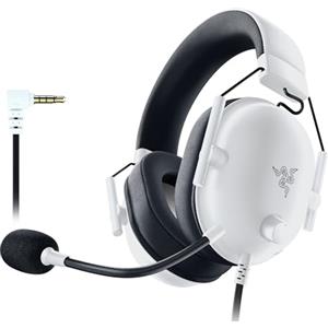 Razer BlackShark V2 X (PlayStation) - Cuffie e-sport cablate per console PlayStation 5 (250 g, microfono cardioide, driver da 50 mm, cancellazione passiva del rumore, jack da 3,5 mm) Bianco