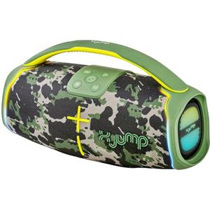 X JUMP XJ 150 Cassa Wireless Portatile Amplificata 60W, Alte Prestazioni, Funzione TWS, USB, AUX-IN, Microfono Incorporato, Speaker Wireless Resistente all'Acqua Waterproof IPX5, Verde Militare