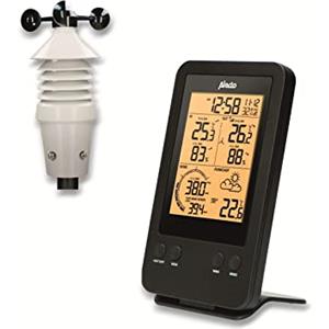 Alecto WS-3400 - Stazione meteo professionale con sensore esterno wireless, colore: Nero