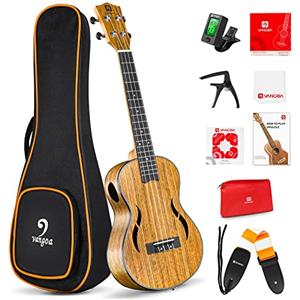 Vangoa Ukulele Tenore 26 pollici in Legno di Noce Hawaii Ukuleles Acustico per Principianti Studenti Adulti con Borsa