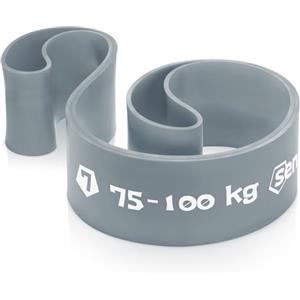 SENSEI Banda Elastica Fitness (75-100 kg) - Tensione per Powerlifting ed Esercizi di Base - E-book con Esercizi Incluso - Estrema, Grigia