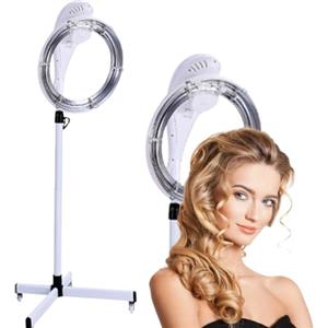 HiJiuAn Processore Di Colorazione Per Parrucchieri, Asciugacapelli Con Casco Da Styling Verticale, Con 4 Ruote Universali, Rotazione a 360°, Temperatura Da 0 a 60 Minuti E Altezza Regolabile Da 135 a 167 Cm