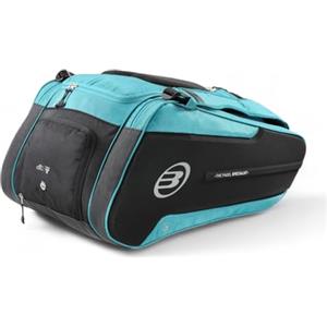 BULLPADEL Paquito Navarro BPP-25012 HACK 2025 - Borsa per racchette da paddle con scomparti termici per 4 palas da paddle e spazio per scarpe ventilato, nylon resistente e neoprene