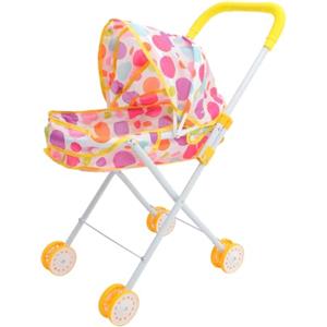 GARIOUANS Carrozzina Per Bambola Miniatura Giocattolo Per Gioco Di Ruolo Accessorio Per Casa Delle Bambole Compatibile Con Bambine Di Anni Divertente e Facile Da Usare Compatte e Ruote