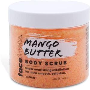 Face Facts Scrub corpo | Burro di mango | Esfolia + Levigante, Arancione, 400 g (confezione da 1), 1 pezzo