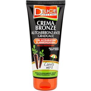 Delice Solaire | Crema Bronze Autoabbronzante Graduale con Acceleratore di Abbronzatura Carota Nera 200 ml, Per un'Abbronzatura Naturale e Progressiva