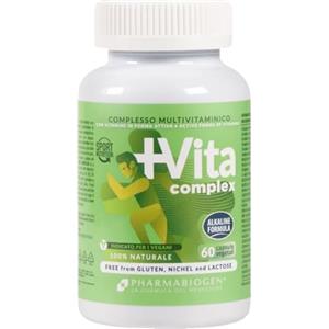 PHARMABIOGEN Più Vita Complex - Integratore Multivitaminico e Multiminerale in Capsule Vegetali per Sportivi