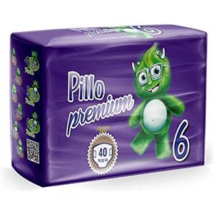 Totò Piccinni PILLO Premium XL, Taglia 6 (16-30 Kg), 1 Pacco da 40 Pannolini Bimbo