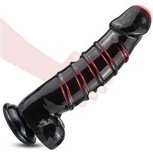 BDSMYOU Plug Anale Dildo Anale Nero Sex Toys,Plug Analesex Toy,Anal Dildo Gigante,Pene XXL Grosso,Stimolatore Prostata per Lui,Giochi per Adulti Sexy (S)