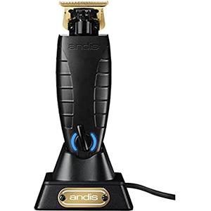 Andis GTX-EXO - Regolabarba professionale senza fili con supporto di ricarica, lama profonda e taglio stretto, per uomini, barba, baffi, orecchie, cura del corpo, colore nero