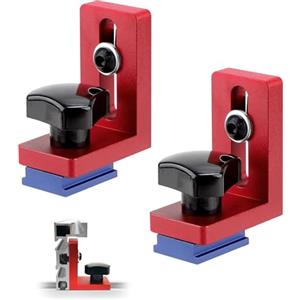 Lcyen 2 pezzi 30 tipologia di guida stop, binari obliqui, ferroviario obliquo, ferroviario a T, in lega di alluminio, per banco di lavoro di lavorazione del legno, guide a T