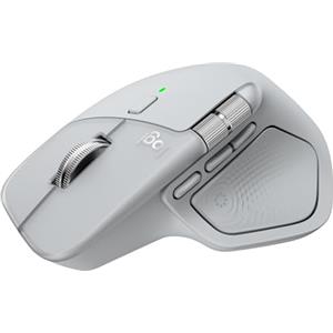Logitech MX Master 4, mouse wireless ergonomico | Feedback tattile ad alte prestazioni, scorrimento ultraveloce, ricarica USB-C, Bluetooth, Windows, macos - Grigio chiaro