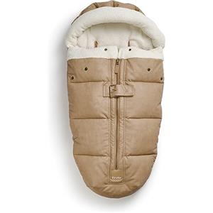 Elodie Details Sacco Passeggino Invernale Universale - Coprigambe Imbottito, Sacco Termico Antivento e Impermeabile, Morbido e Caldo, Compatibile con Passeggini e Carrozzine - Marrone Aviatore