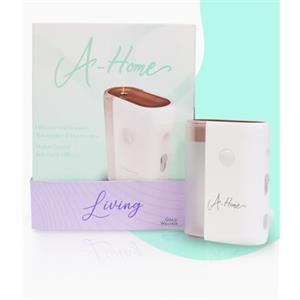 Gisa Wellness - A-HOME LIVING - Diffusore di Aromi ad Ultrasuoni con Batteria Ricaricabile - Fragranza agrumata con Oli Essenziali - Per Interni ed Esterni - Made in Italy