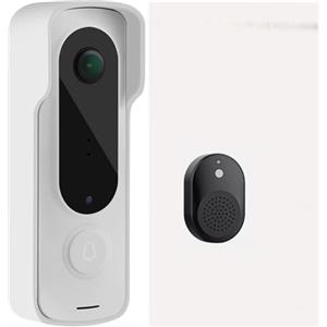 AMAPOLAS VideoCitofono Wi-fi per Esterno Senza Fili Smart Cam Doorbell Campanello Wireless App Collegato al Cellulare - varie colorazioni