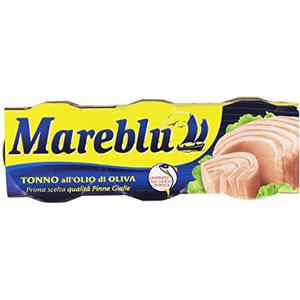 Mareblu - Tonno, all'Olio di Oliva, 3 scatole da 80 g