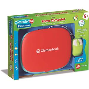 Clementoni Il Mio Primo Computer 5 : Laptop educativo con giochi su animali, parole, numeri, colori ed emozioni per bambini dai 5 anni