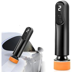 HOVCEH Mini Lucidatrice Auto, Portatile Lucidatrice Auto Senza Fili, Lucidatrice a Batteria per la Riparazione dei Graffi, Kit lucidatura Auto per Bagni,Vetri per Mobili