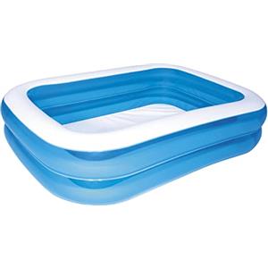 Bestway 12819 Piscina gonfiabile blu rettangolare deluxe, 211 x 132 x 46 cm