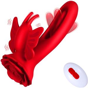 Generic G-Spot indossabile Vibratore Sex Toys - Dildo di coniglio con 9 modalità vibranti e 4 battenti Stimulatore del clitorale impermeabile con telecomando