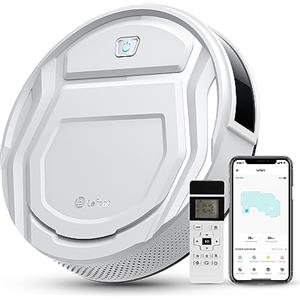 LEFANT Robot Aspirapolvere Lavapavimenti con Mappatura 4000pa,Navigazione LDS,Batteria da 4000mAh,Autonomia 150 min,Robot Aspirapolvere Lavapavimenti Slim per Pulizia Domestica/Peli Animali,grigio