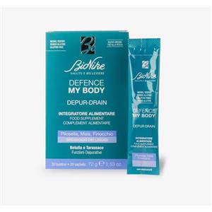 Bionike Defence My Body Depurdrain - Integratore alimentare drenante e depurativo con Betulla e Tarassaco - 20 bustine