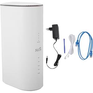 BONKZEBU Router CPE 5G con Slot per Scheda SIM, Router WiFi 6 Dual Band per Casa e Lavoro, 32 Dispositivi, 2.4G 5.8G, 8 Antenne, 4x4MIMO, WiFi Mobile (Plug)