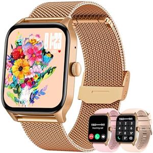 Doomixs Orologio Smartwatch Donna Fitness Watch: 1.83 Schermo Smart Watch con Chiamate Bluetooth Risposta Vivavoce 100+ modalità Sport Frequenza Cardiaca da Polso Activity Tracker Contapassi per Android iOS