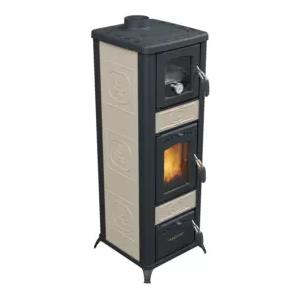 Vulcania Stufa a legna con forno vulcania rina beige 6,1 kw
