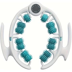 FFitness Rullo per massaggio anticellulite - Massaggiatore Cellu Roll Automassaggio Muscolare Gambe Glutei Fitness Yoga (Verde Ottanio)