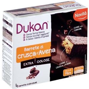 Dukan Barrette di Crusca d'Avena con Cioccolato (4 pezzi) 120g