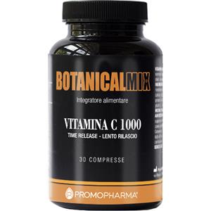 Promopharma Vitamina C 1000 Botanical Mix - Integratore per Difese Immunitarie, 30 Compresse