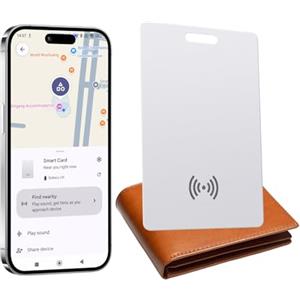 Pixelure Localizzatore per portafoglio Pixelure per Android, tracker per portafoglio e carte sottile 2mm, compatibile con Google Trova il mio dispositivo (solo Android), impermeabile IP68, ricarica wireless