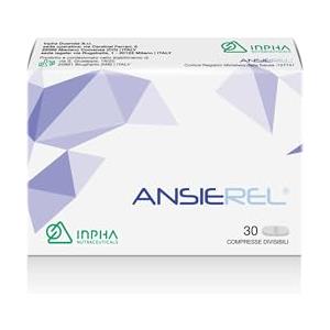 INPHA 2000 ANSIEREL® Relax e Sonno fisiologico - con Teanina, GABA, Griffonia, Valeriana e Melissa ● Adatto per chi segue un&#039;alimentazione vegetariana ● Senza Glutine e Naturalmente privo di Lattosio ● 30 CPR
