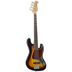 J & D Bass guitar JB Mini SB Sunburst - Basso elettrico a 4 corde