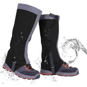 Lifetooler Ghette Impermeabili,Traspiranti Antivento da Adulti Montagna Alpinismo,per Acarponi da Caccia,Escursionismo,Passeggiate,Trekking Trail Running di Ghette(Nero, M)