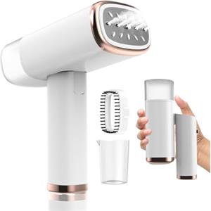 Quality Park Ferro da Stiro Verticale, 1000W Stiratrice Verticale Portatile, Serbatoio dell'acqua Rimovibile 150ml, Riscaldamento Rapido 20s, Rimozione Rapida, Compatto e Portatile per Casa, Ufficio, Viaggio