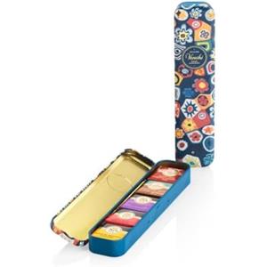 Venchi - Portapenne in Latta Collezione Murrine Grandblend con 6 Cioccolatini Assortiti, 70 Gr, Senza Glutine, Senza Coloranti e Senza Conservanti, Idea Regalo