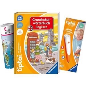 tiptoi Ravensburger tiptoi Set: WWW dizionario scolastico primario inglese + 00110 tiptoi La penna, giocattolo educativo per bambini
