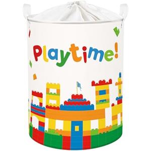 Clastyle Cesto Biancheria Sporca Studio Cesta Giochi Bambini Pieghevole | 63L Cestino Portaoggetti per Giocattoli Vestiti, Portabiancheria Salvaspazio Pieghevole, Scatola Porta Oggetti con Coperchio