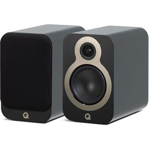 Q Acoustics 3020C - Coppia di Diffusori da Libreria Nero Satinato con Garanzia Ufficiale